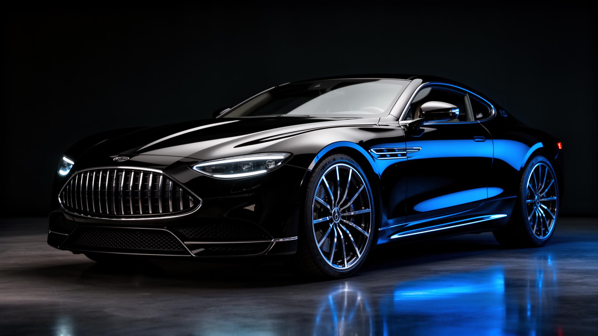 Premium detailed luxury car with glossy finish